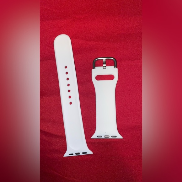 SOLD NEW WATCH BAND WHITE FLORAL PRINT SIZE 48 x 40Mm NEVER USED - Picture 7 of 7